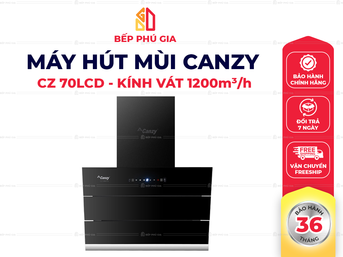 Máy Hút Mùi Canzy CZ-70LCD