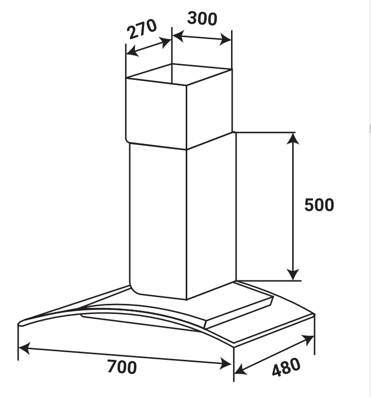 Máy hút mùi KAFF KF-GBT7007