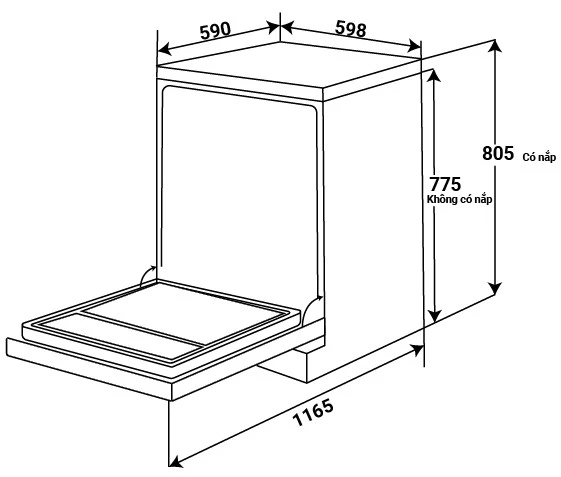 Máy Rửa Chén KAFF SBL775B New Plus