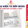 Kệ Chén Đĩa Cố Định Boss 2 Tầng