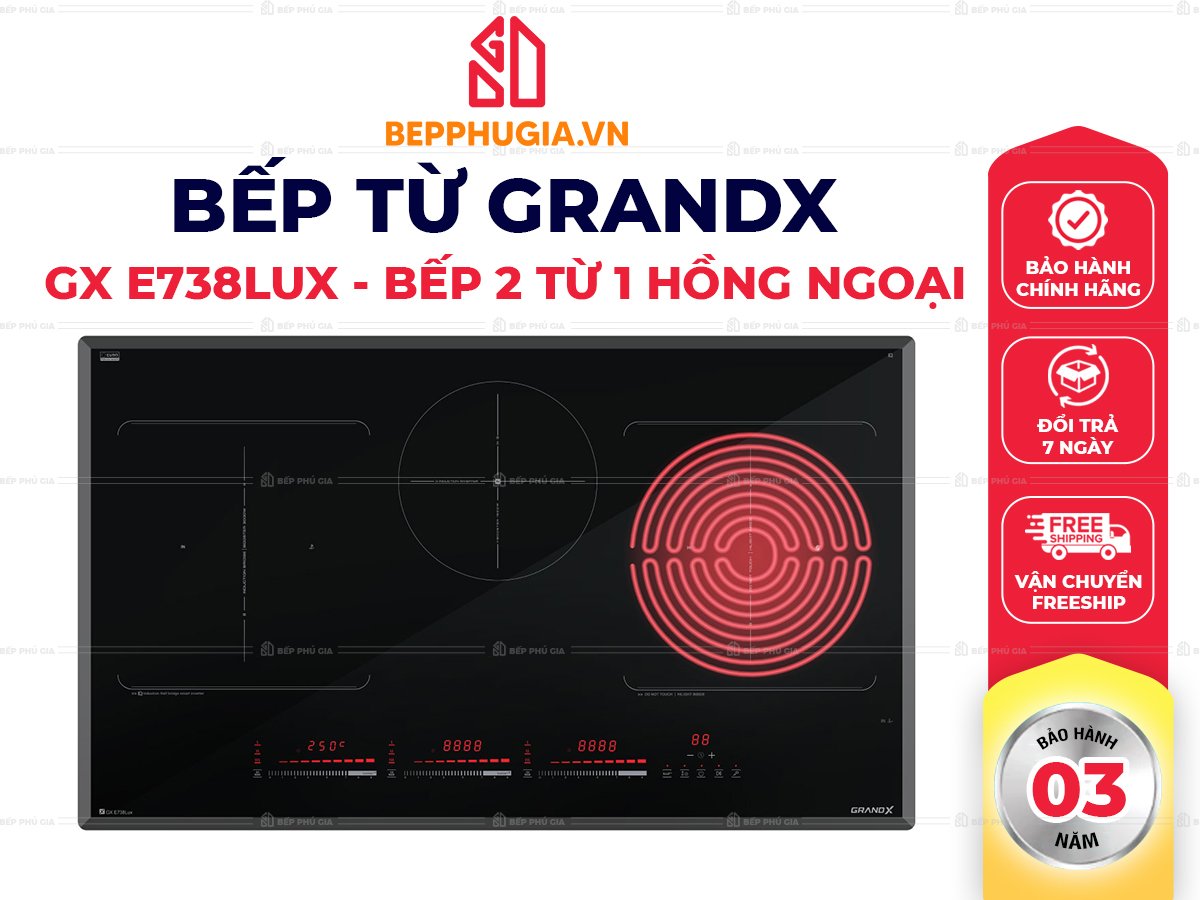 Bếp Từ GrandX GX-E738LUX