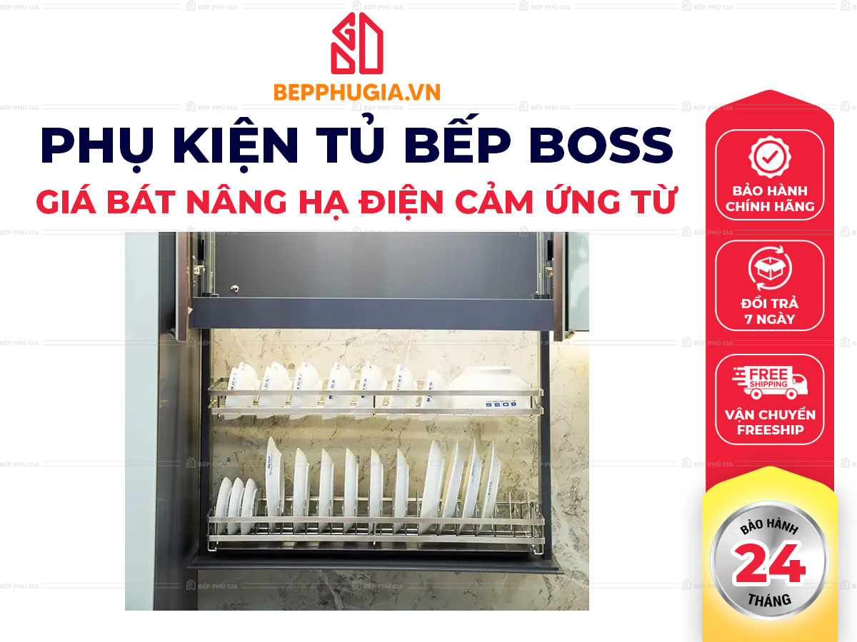 Giá Bát Nâng Hạ Điện Cảm Ứng Từ Boss
