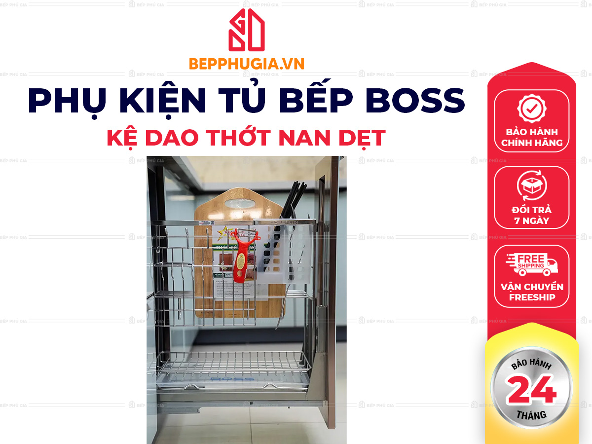 Kệ Dao Thớt Boss Nan Dẹt