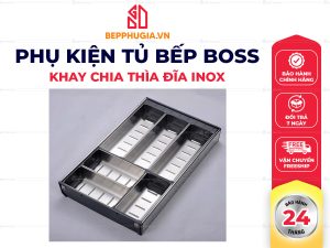 Khay Chia Thìa Đĩa Inox Boss