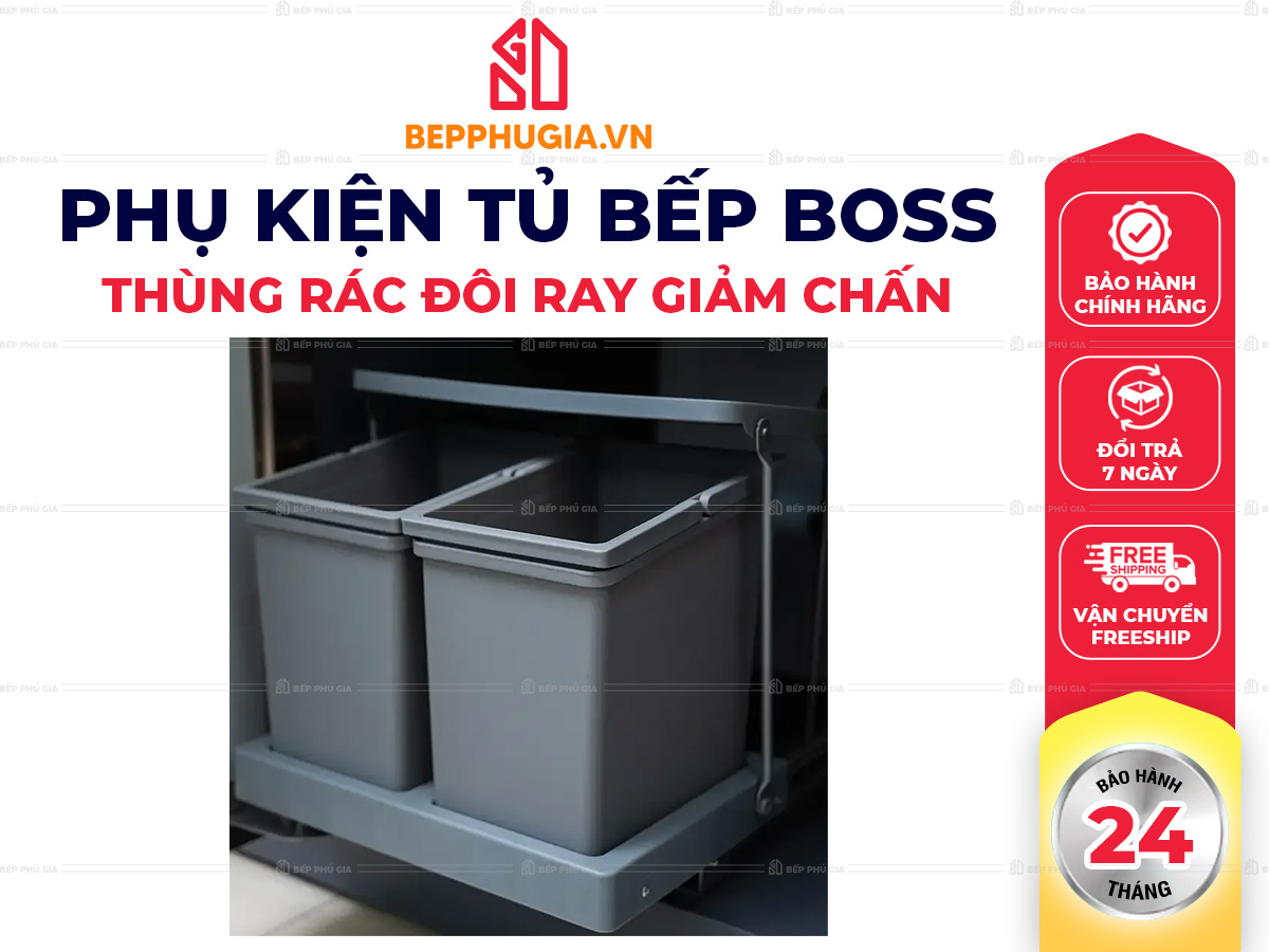Thùng Rác Đôi Boss