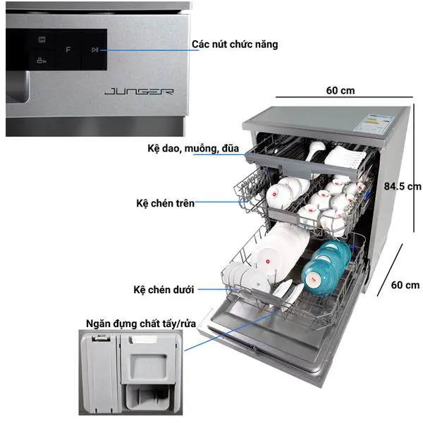 Máy Rửa Chén Junger DWJ-600