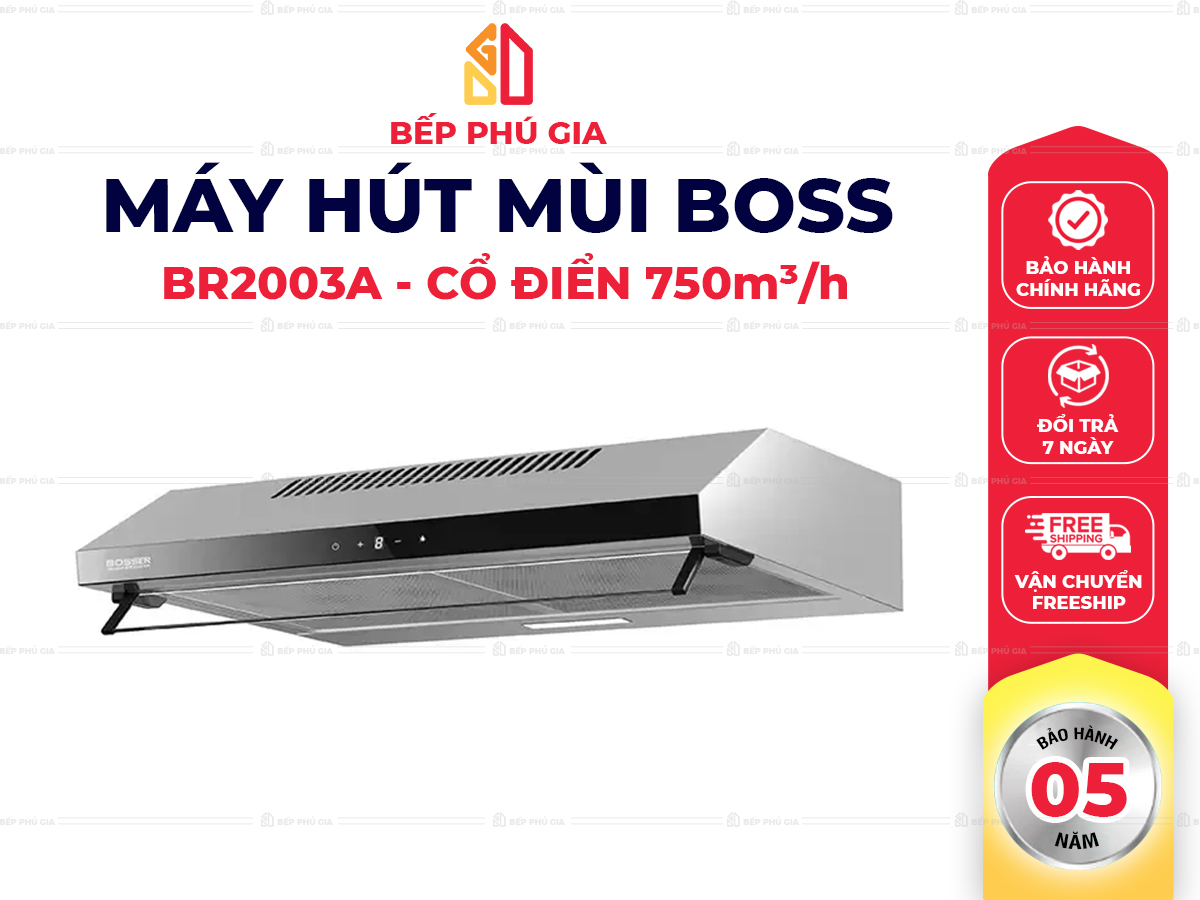 Máy Hút Mùi Boss BR2003A Máy Hút Mùi Boss BR2003A
