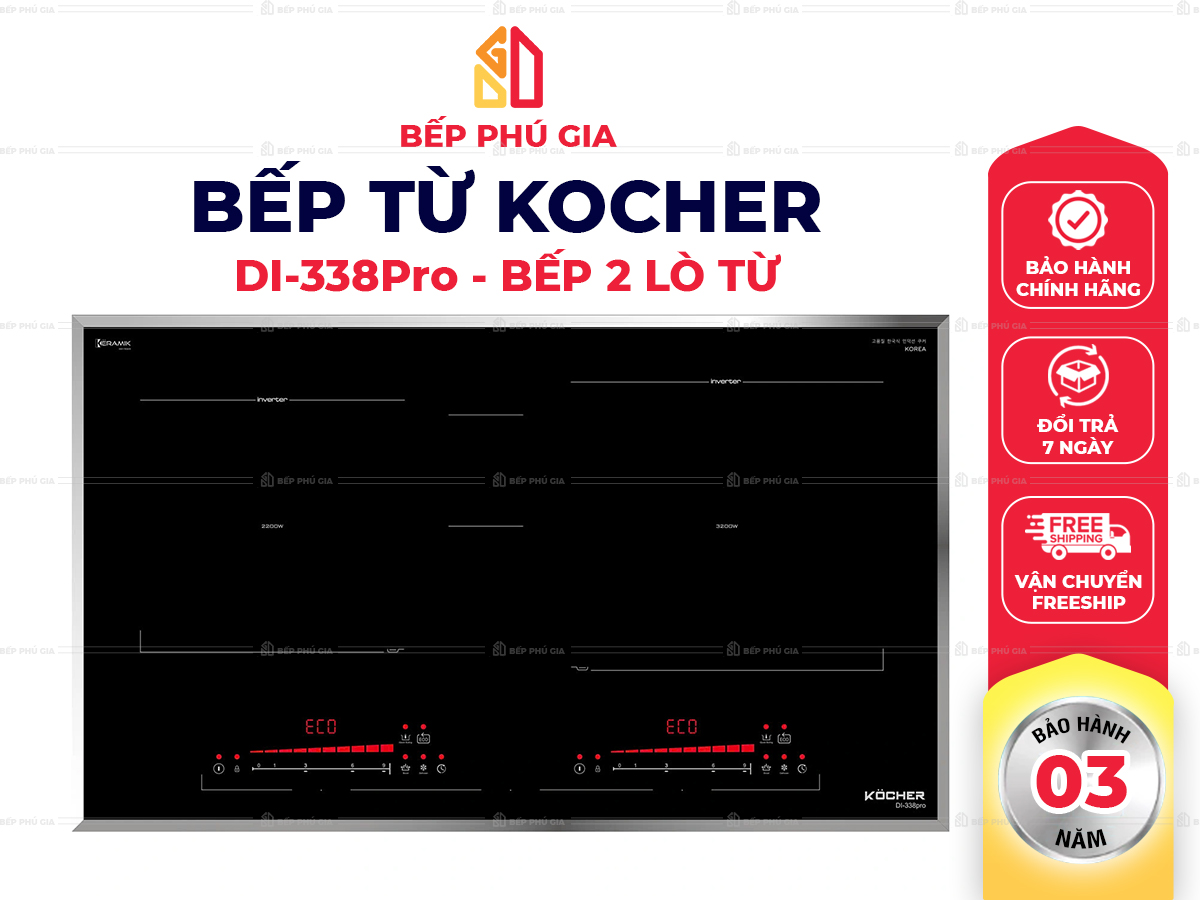 Bếp từ Kocher DI-338 Pro Bếp từ Kocher DI-338 Pro