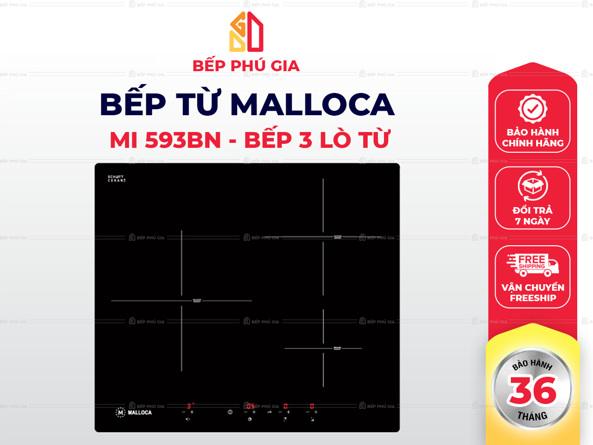 Bếp Từ Malloca MI 593BN Bếp Từ Malloca MI 593BN