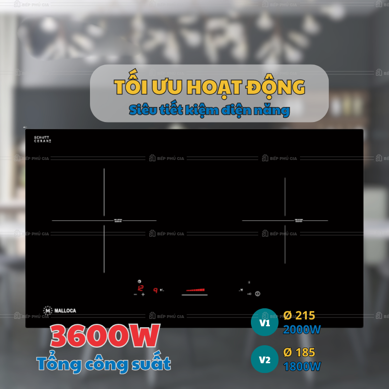 Bếp Từ Đôi Malloca MI-732SL
