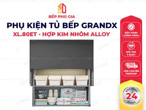Giá gia vị nâng hạ điện thông minh Titanium GrandX XL.80ET