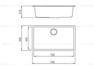 Chậu Rửa Chén Malloca ZEN K-13073
