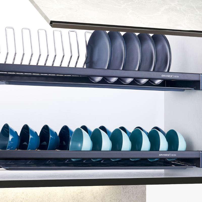 Giá Bát Đĩa Cố Định GrandX Nan Oval SUS304 XF.60M