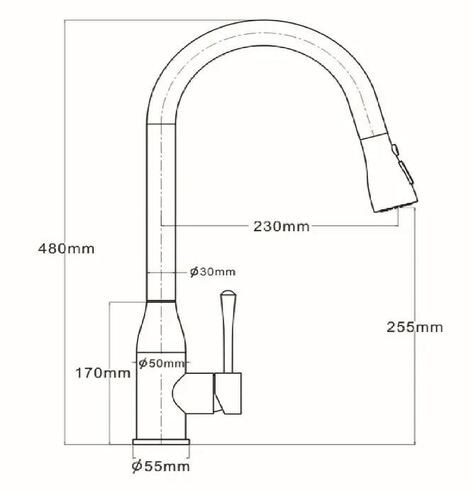 Vòi Boss Dây Rút Cổ BR6220B