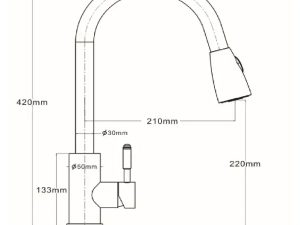 Vòi Dây Rút Cổ BR6221B