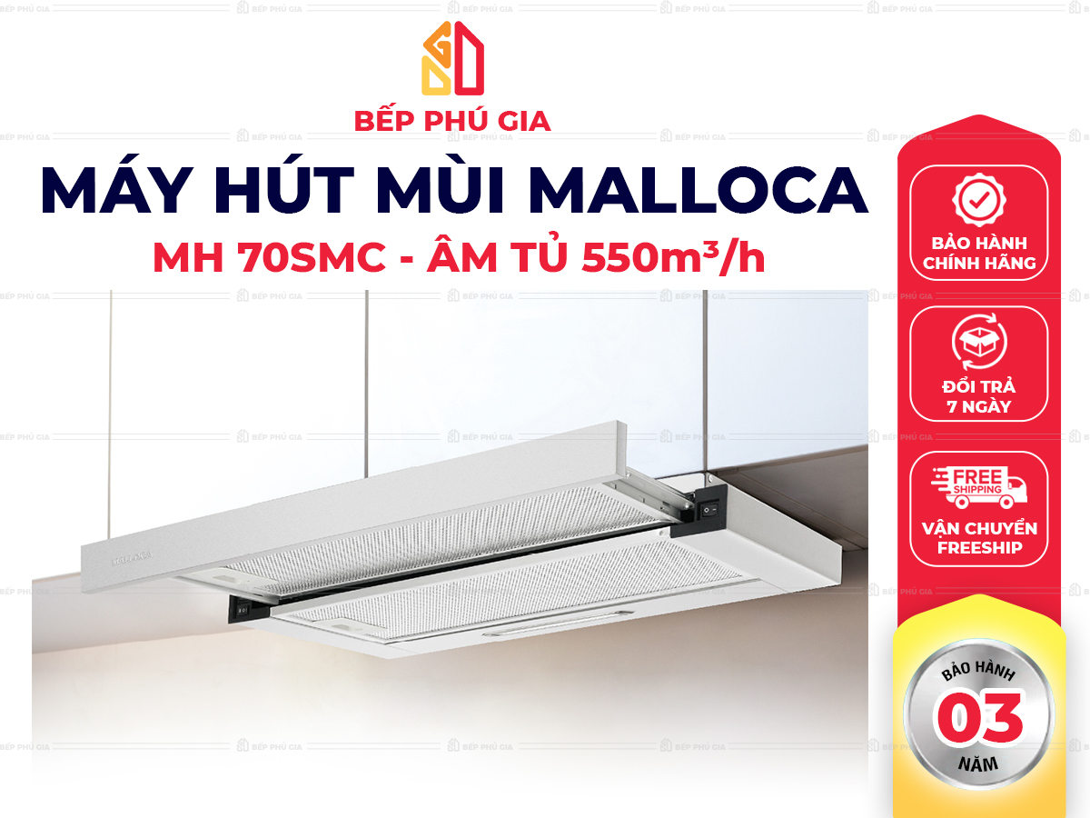 Máy Hút Mùi Malloca MH 70SMC Máy Hút Mùi Malloca MH 70SMC