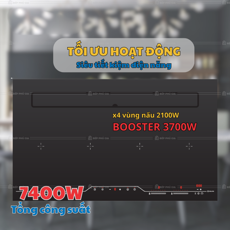 Bếp Từ Bốn Malloca HIH 904 SLIM