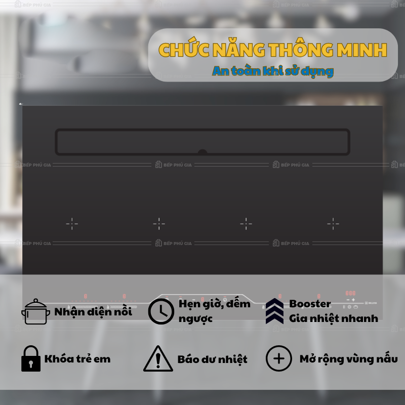Bếp Từ Bốn Malloca HIH 904 SLIM