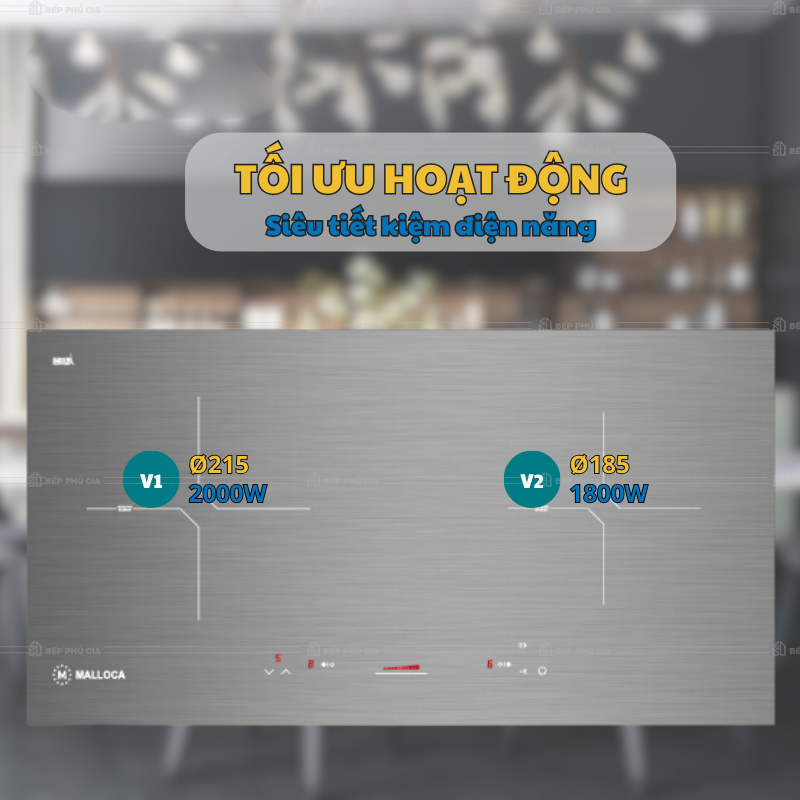Bếp Từ Đôi Malloca MH 02IS