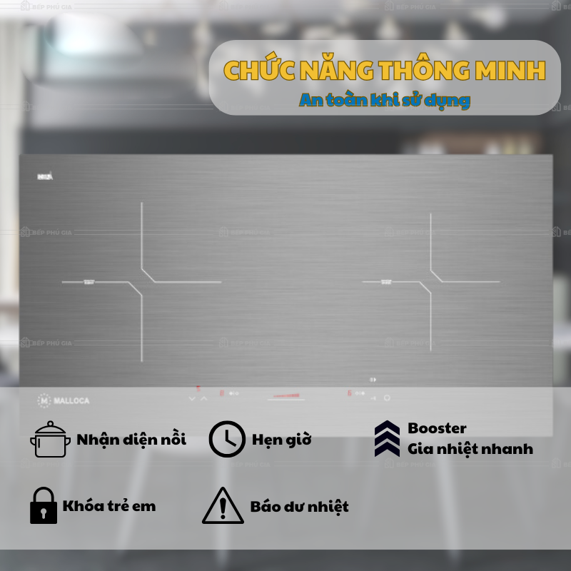 Bếp Từ Đôi Malloca MH 02IS