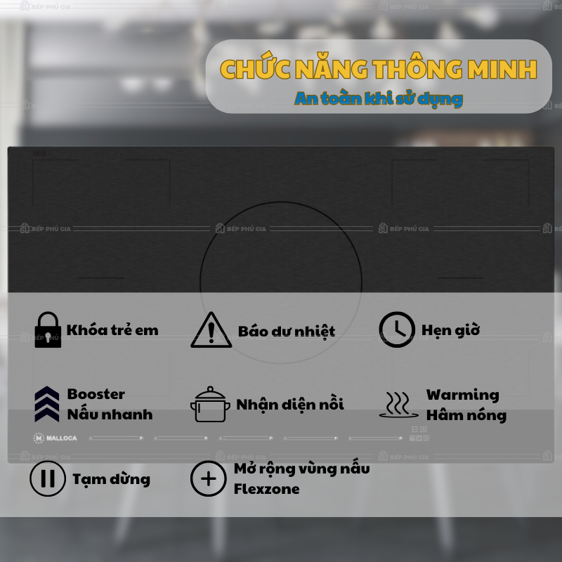 Bếp Từ Đa Điểm Malloca Skylux MH 885
