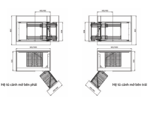 Kệ Góc Liên Hoàn Nan Oval GrandX XMC.45M