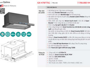 Máy Hút Mùi GrandX GX H70F75G