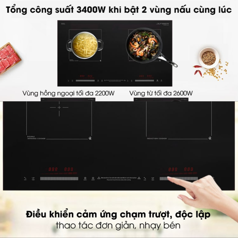 Bếp Điện Từ Đôi Junger MTD-18