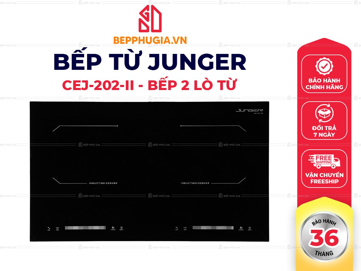 Bếp Từ Đôi Junger CEJ-202-II Bếp Từ Đôi Junger CEJ-202-II