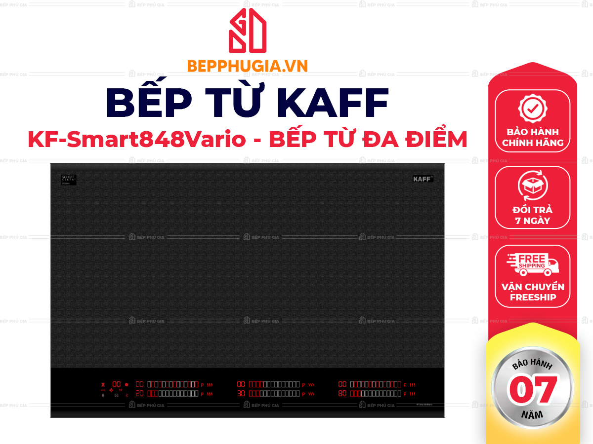 Bếp Từ Đa Điểm Kaff KF-Smart848Vario Bếp Từ Đa Điểm Kaff KF-Smart848Vario