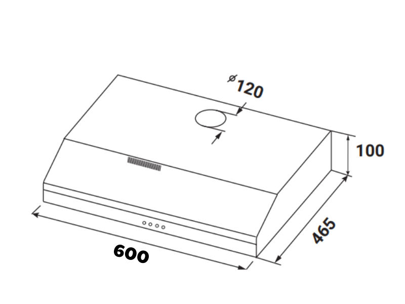 Máy Hút Mùi Kaff KF-SL60KB