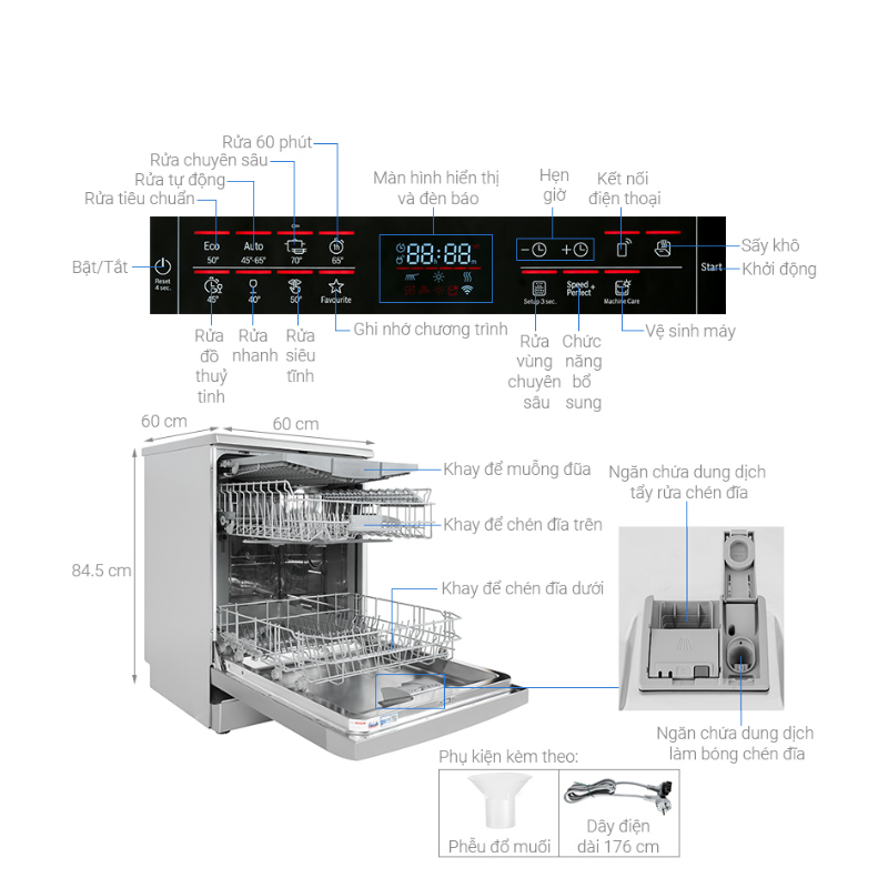 Máy Rửa Chén Bosch SMS6ECI93E