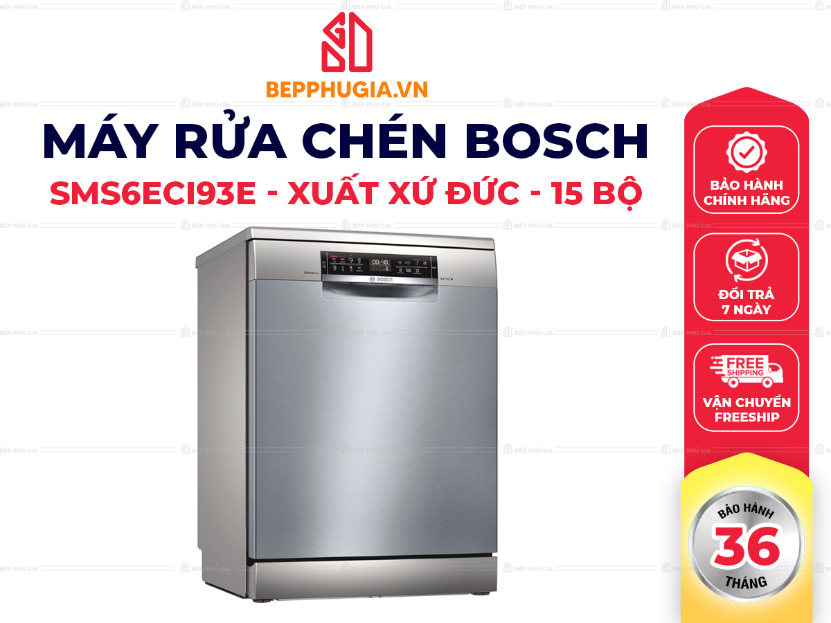 Máy Rửa Chén Bosch SMS6ECI93E Máy Rửa Chén Bosch SMS6ECI93E