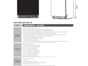 Máy Rửa Bát Boss SM805SBYZ - Serial 8