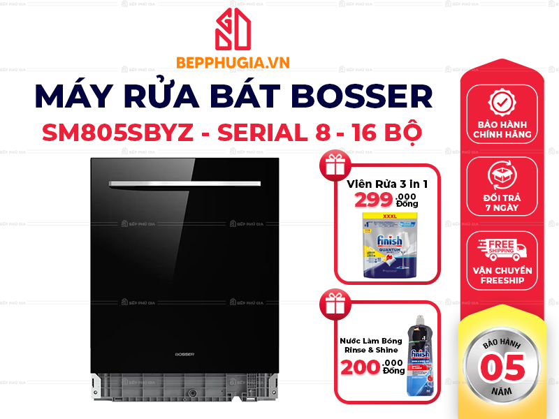 Máy Rửa Bát Bosser SM805SBYZ - Serial 8
