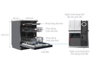 Máy Rửa Chén Toshiba DW-15F7(G)-VN